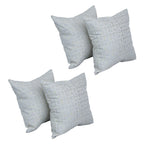 Blazing Needles Square Jacquard Throw Pillows, 17", Mahlika Sorbet 4 Count