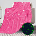 Rexeo Throw Blanket Soft Fleece Blankets Pink Blanket Cute Bed 60 * 80 Inch