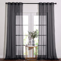 Nicetown 96' Long Sheer Curtains - Nickel Grommet Top Lighter Weight Airy Window Voile Panel Decorations For Living Room (W54 I
