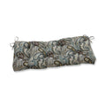 Pillow Perfect Paisley Indoor/Outdoor Sofa Setee Bench Swing Cushion With Ties, Tufted, Weather, And Fade Resistant, 18' X 48'