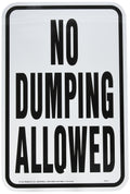 Hy Ko HW-4 12 x 18 No Dumping Allowed Hwy Sign