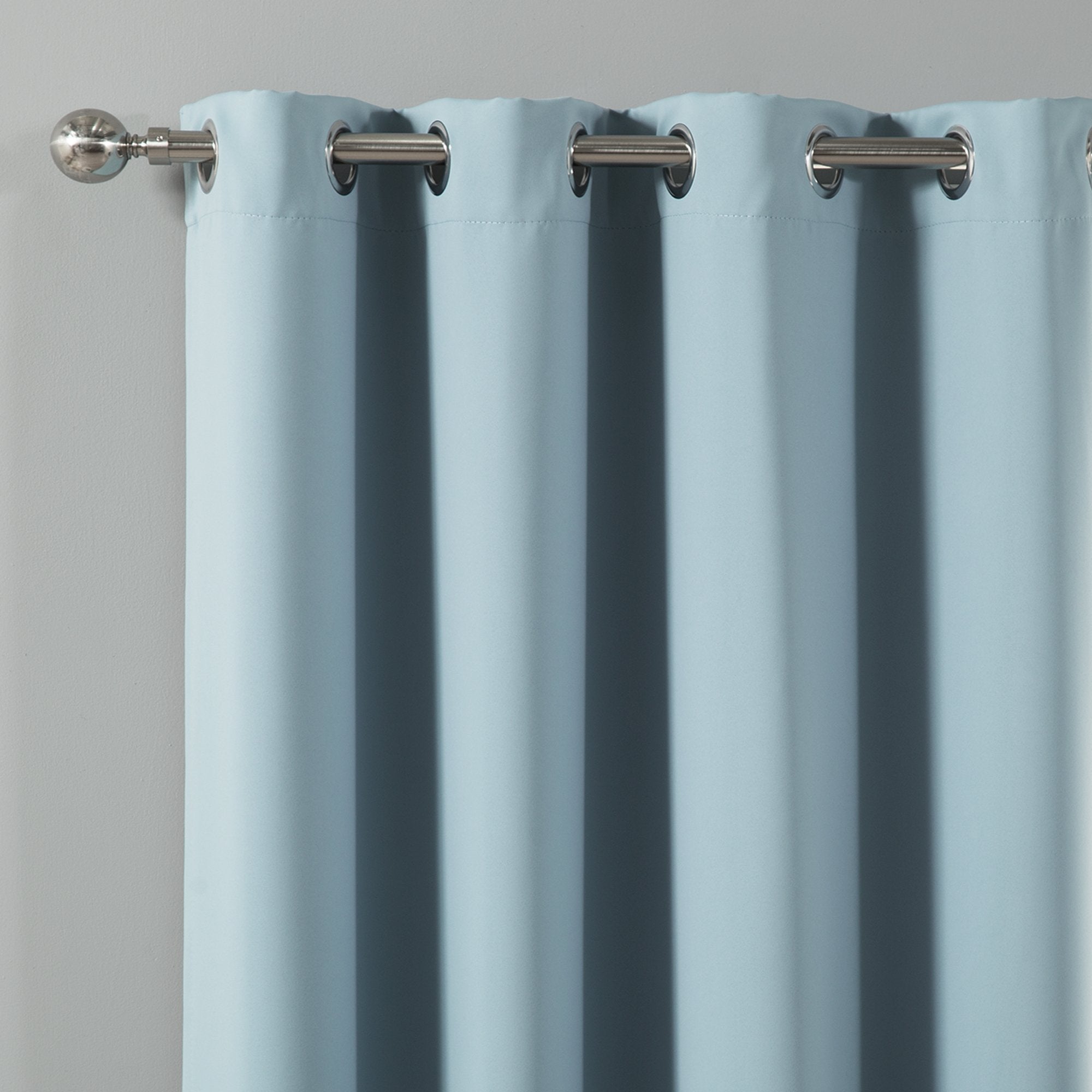 Best Home Fashion Thermal Insulated Blackout Curtains - Antique Bronze Grommet Top - Ocean- 52'' W X 96'' L - (Set Of 2 Panels)