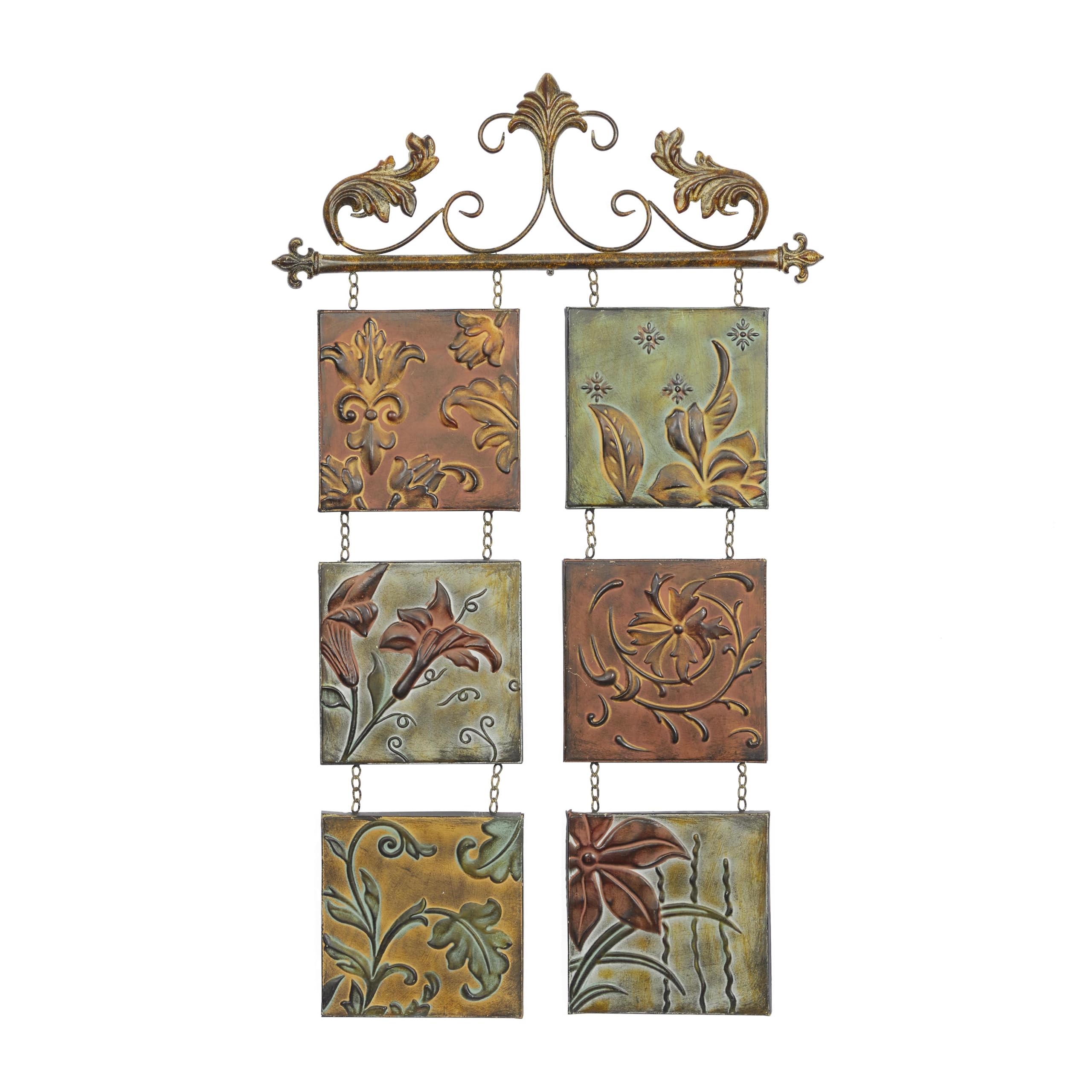 Deco 79 Decor Botanical Scroll Metal Wall D  cor, 40 in, 23 in (H, W), Beautiful