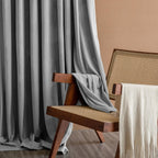 Lazzzy Velvet Grey Blackout Curtains 96 Inches Long Thermal Insulated Drapes For Bedroom Living Room Darkening Window Treatments Rod Pocket 2 Panels, W62 X L96