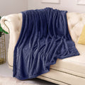 Kmuset Fleece Blanket Twin Size Navy Lightweight Throw Blanket Super Soft Cozy Microfiber Blanket Factory Shop