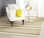 Safavieh Courtyard Collection Area Rug - 5'3'' X 7'7'', Terracotta & Beige, Stripe Design, Non-Shedding & Easy Care, Indoor/Outd