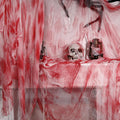 ZYP Halloween Blood Red Creepy Cloth 410 x 80 Creepy Gauze Cloth Scary Halloween Decoration for Outdoor Yard Home Wall Decoratio