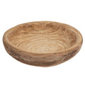 Creative Co-Op Decorative Paulownia Wood Bowl