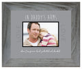 The Grandparent Gift Co. In Daddys Arms - 8 x 10 Modern Wooden Wall Photo Frame or Table Top Picture Frame - Holds a 4 x 6 Horiz