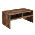 Convenience Concepts Northfield Admiral Deluxe Coffee Table with Shelves R4-0568, Barnwood