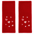 SKL Home Valentines Day Tossed Hearts Hand Towel Set, 2 Count