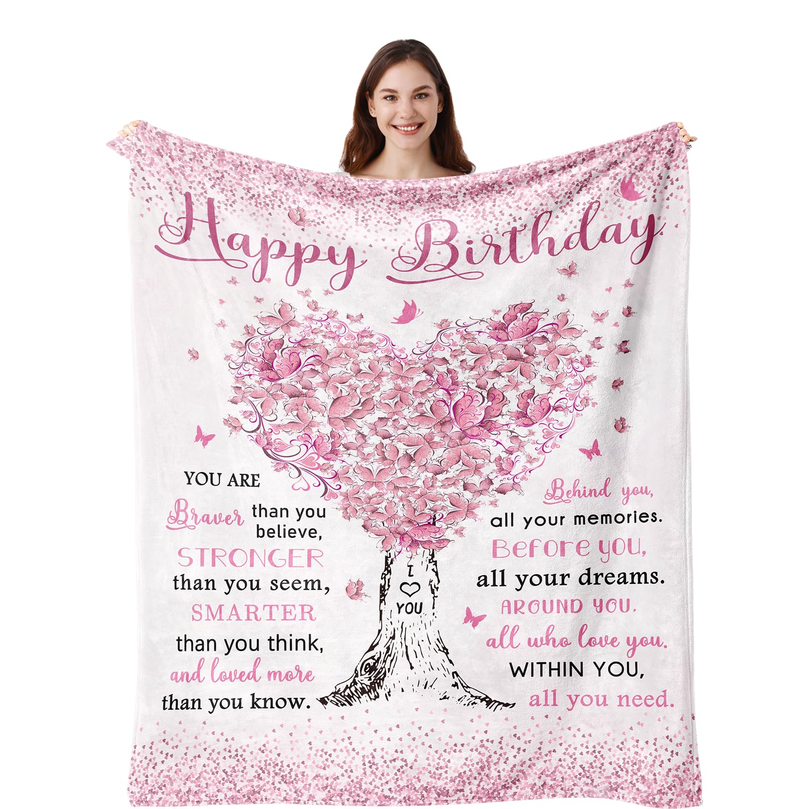Vuinezo Birthday Gifts For Women, Birthday Decorations Blanket 50'X60', Birthday Gifts For Girls/Her/Mom/Sister/Wife, Gifts Fo
