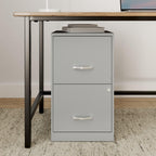Lorell 2-Drawer File Cabinet, 14.2&Quot; X 18&Quot; X 24.5&Quot;, Silver
