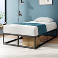 Zinus Joseph 14 Inch Platform Bed Frame, Wood Slat Support, No Box Spring Needed, Eco Friendly WonderBox(TM) Packaging, Easy Ass