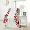 Pindola Cute Baseball Texture Throw Blanket Warm Lightweight Soft Cozy Warm Home Decoration 50'X40' For Child