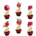 Seyal Pomegranate Cupcake Topper