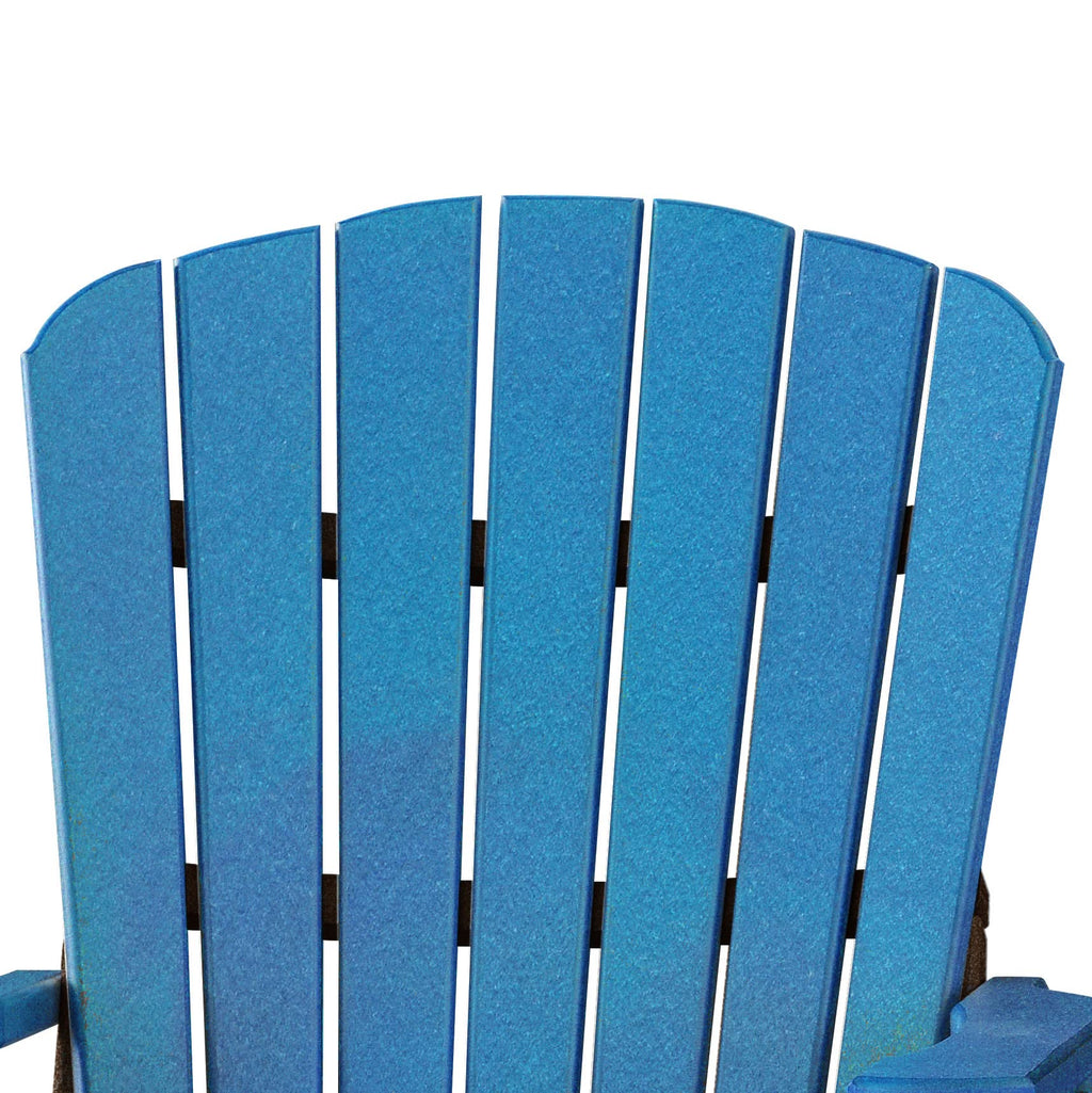 American Furniture Classics Balcony Height Table Double Glider, Blue on Black
