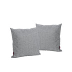 Christopher Knight Home Coronado Outdoor Water Resistant Square Throw Pillows, 2-Pcs Set, Grey
