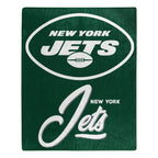 New York Jets Blanket 50X60 Raschel Signature Design