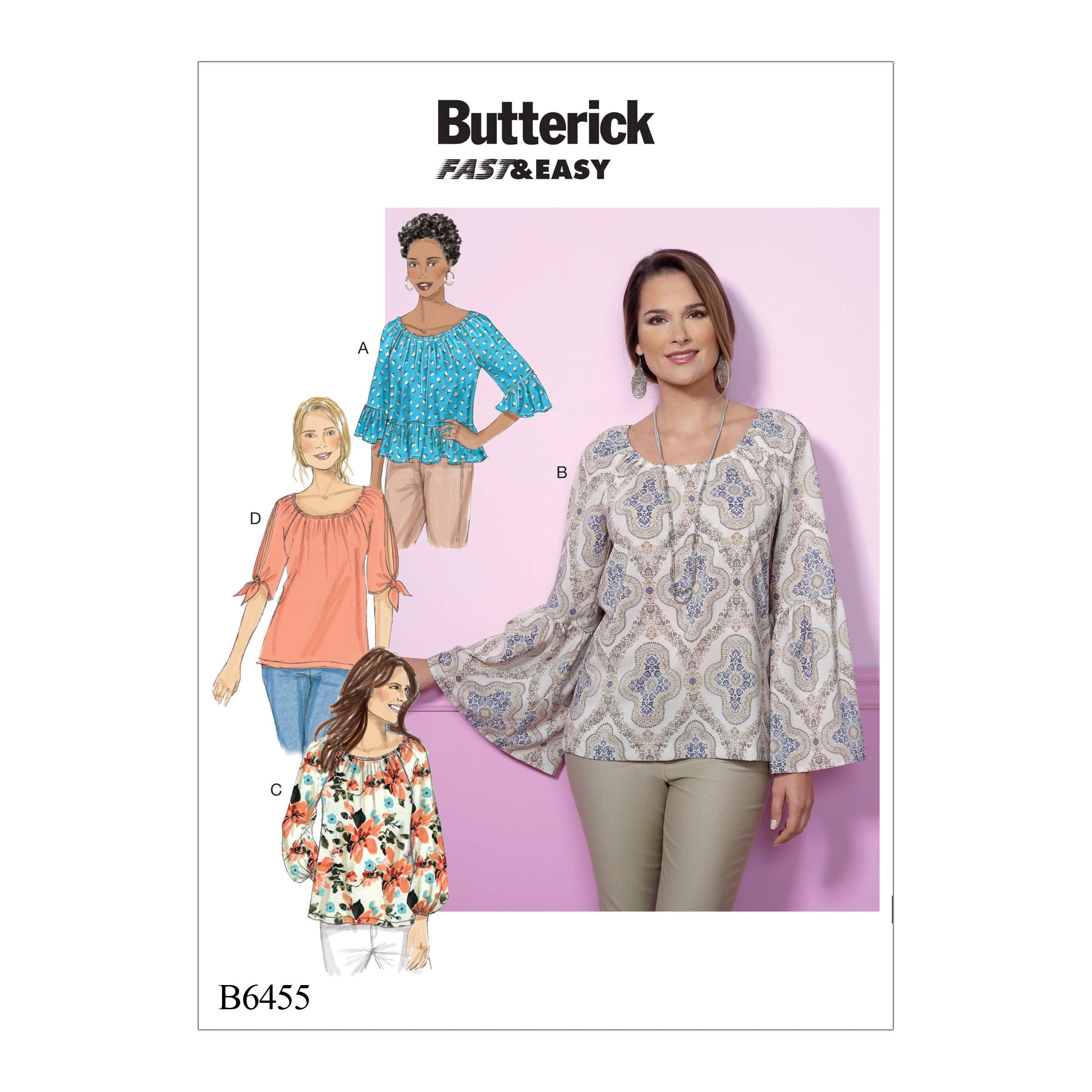 McCall Pattern Company B6455ZZ0 Misses Top, Large/X-Large/XX-Large