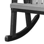 American Furniture Classics Rocking Chair, Light Grey and Black
