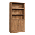 Sauder Miscellaneous Storage Transitional 3-Shelf 2-Door Bookcase/ Book shelf, Sindoori Mango finish