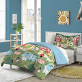 Dream Factory Kids 7-Piece Complete Bed Set Easy-Wash Super Soft Microfiber Comforter Bedding, Full, Multi Barnyard Animals
