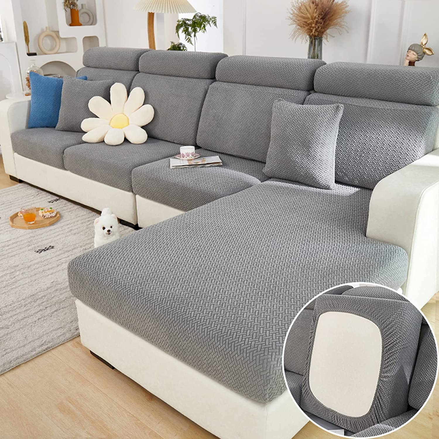 Yoovat Magic Sofa Covers Magic Sofa Couch Covers 2023 New Wear-Resistant Universal Sofa Cover Stretch for Sectional Slipcovers (