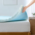 ZINUS 2 Inch Swirl Gel Cooling Memory Foam Mattress Topper, Smaller, More Convenient WonderBox Packaging, Cooling, Airflow Desig