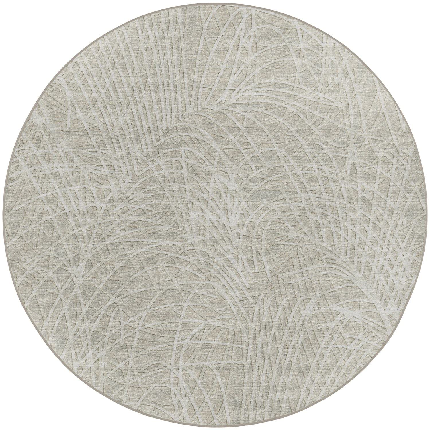 Winslow Wl2 Taupe Transitional Rug Round 10' X 10'