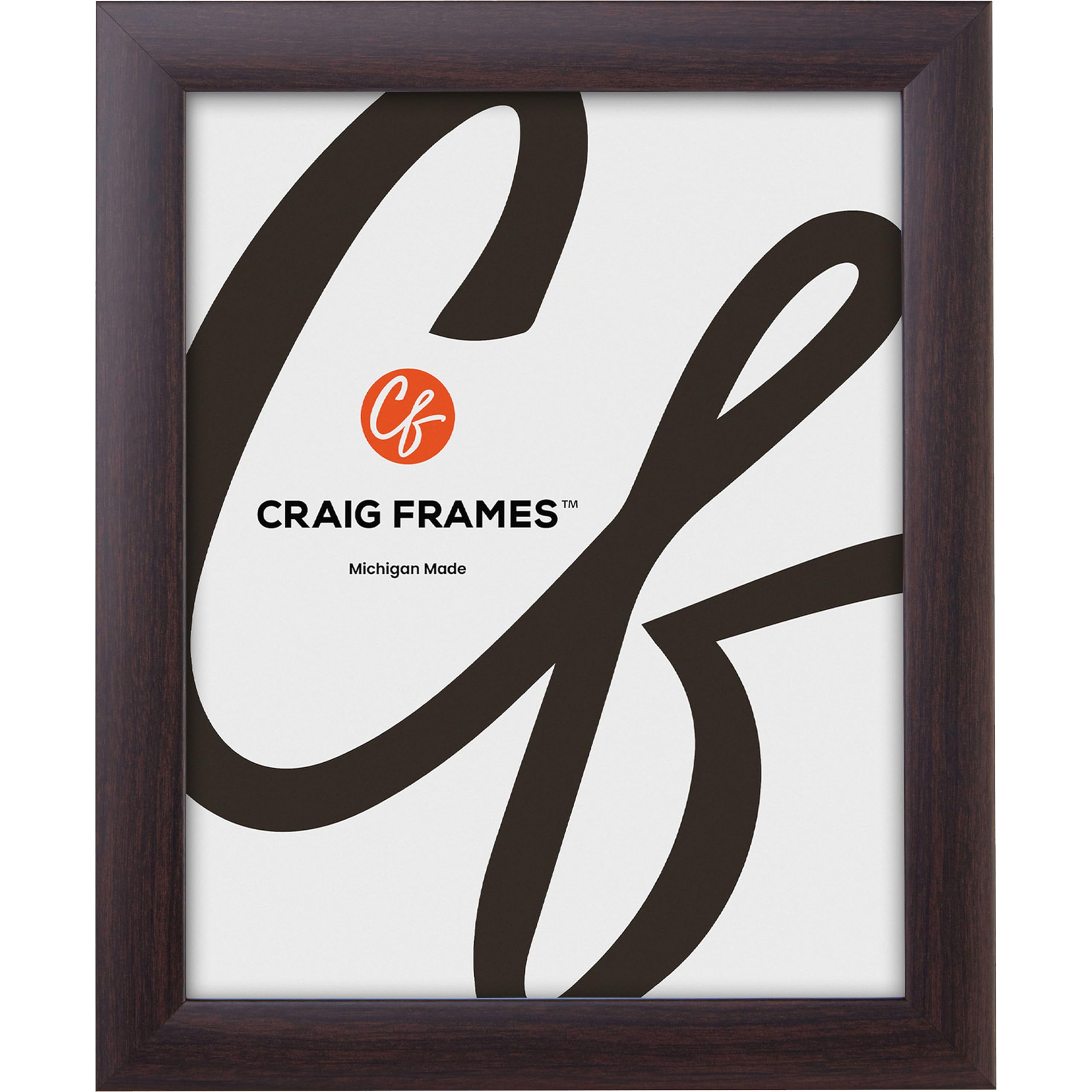 Craig Frames Contemporary, 12x27 Picture Frame, Brazilian Walnut