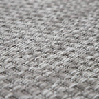 Solid Outdoor Rug For Patio Or Balcony Weatherproof In Mottled Grey, Size: 3'11' X 5'3'
