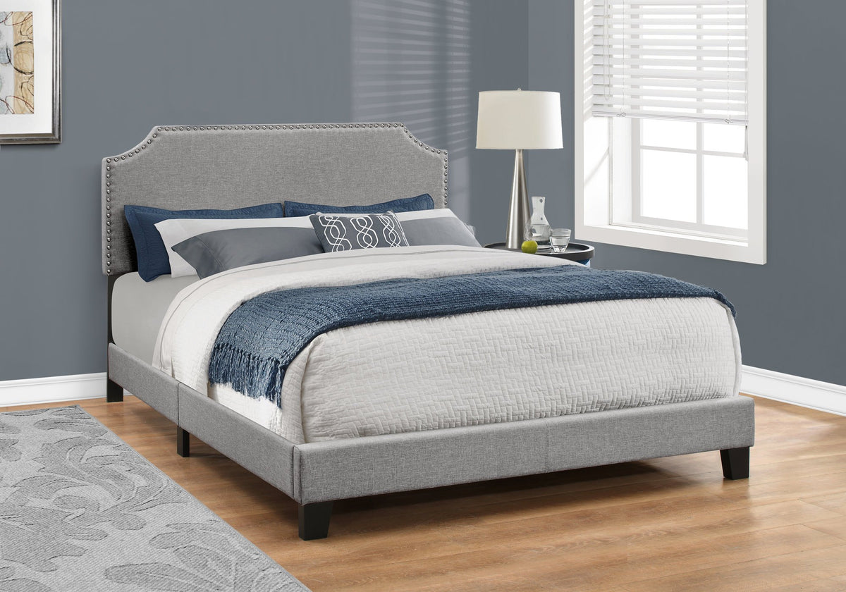 Monarch Specialties Bed Frames, Queen, Grey