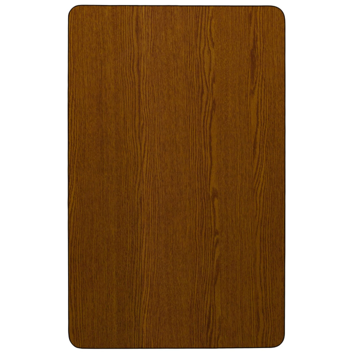 Flash Furniture Wren 30''W x 72''L Rectangular Oak HP Laminate Activity Table - Height Adjustable Short Legs