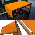 ColourTree 9  x 9  Orange Waterproof Pergola Sun Shade Canopy Replacement Cover UPF50, Commercial Grade 260 GSM Cloth for Outd