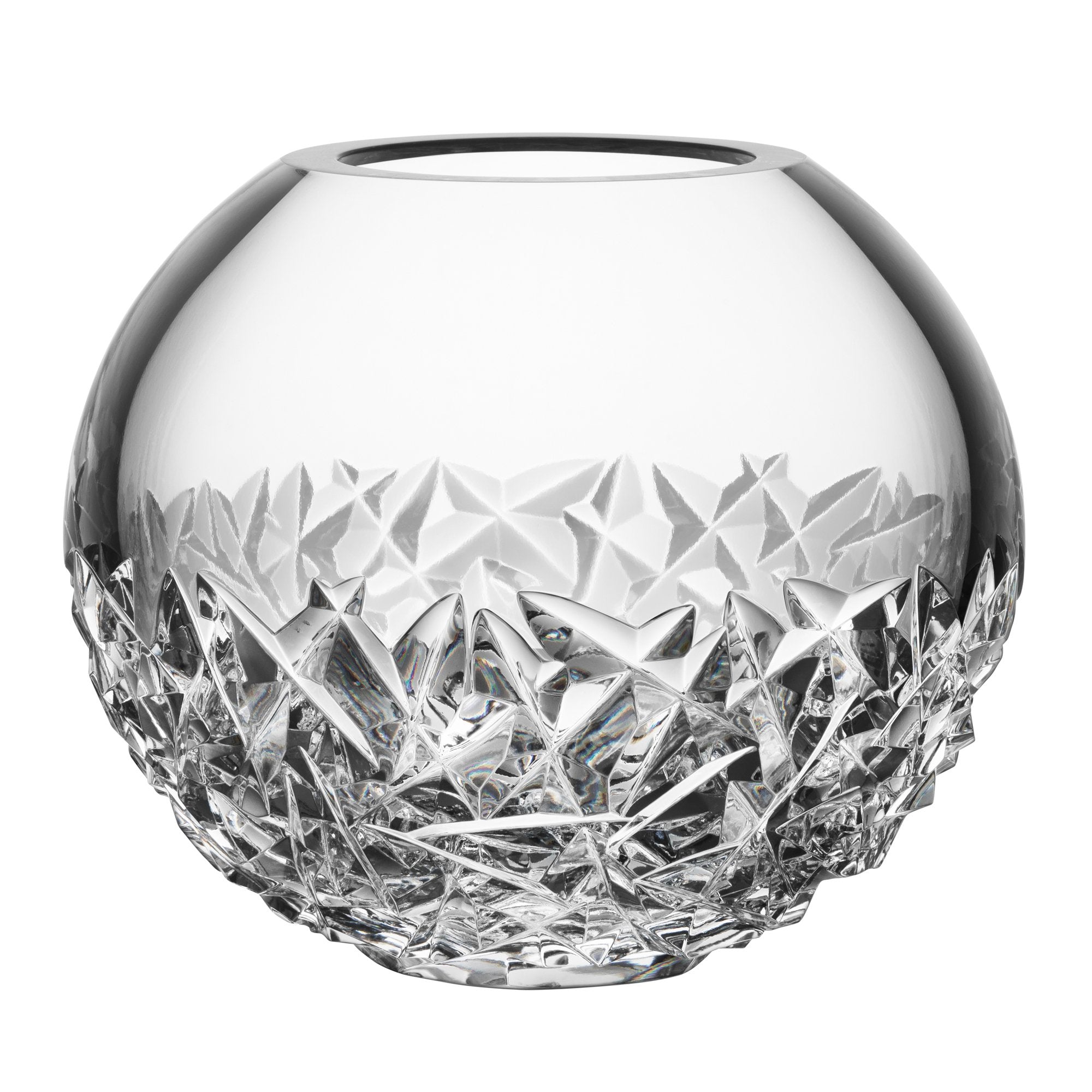 Orrefors Carat Globe Crystal Vase, Clear