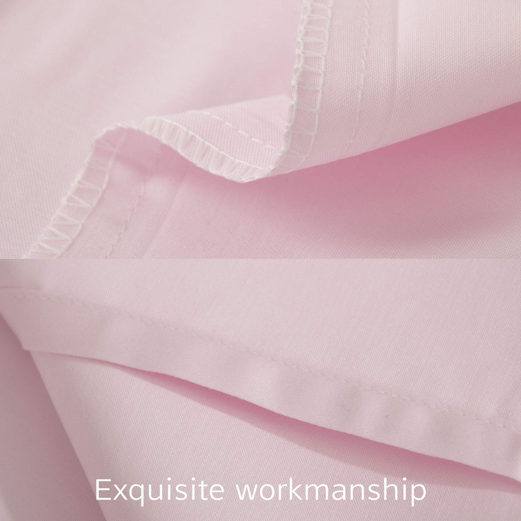 Ntbay Cotton 26X26 Euro Sham Covers - 500 Thread Count Egyptian Cotton Euro Pillow Covers, 2 Pack Super Soft And Breathable 26X26 Pillow Covers, Square Pillow Cases, 26X26 Inches, Pink