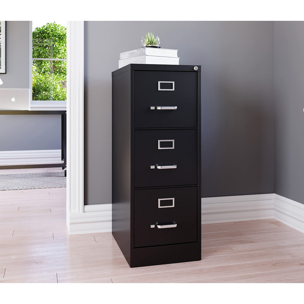 Lorell Commercial-Grade Vertical File, Black