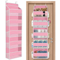 SpaceHacks 5-Tier Over The Door Organizer Hanging Storage Organizers with Clear Window 40lb Large Capacity Room Organizer for Pa