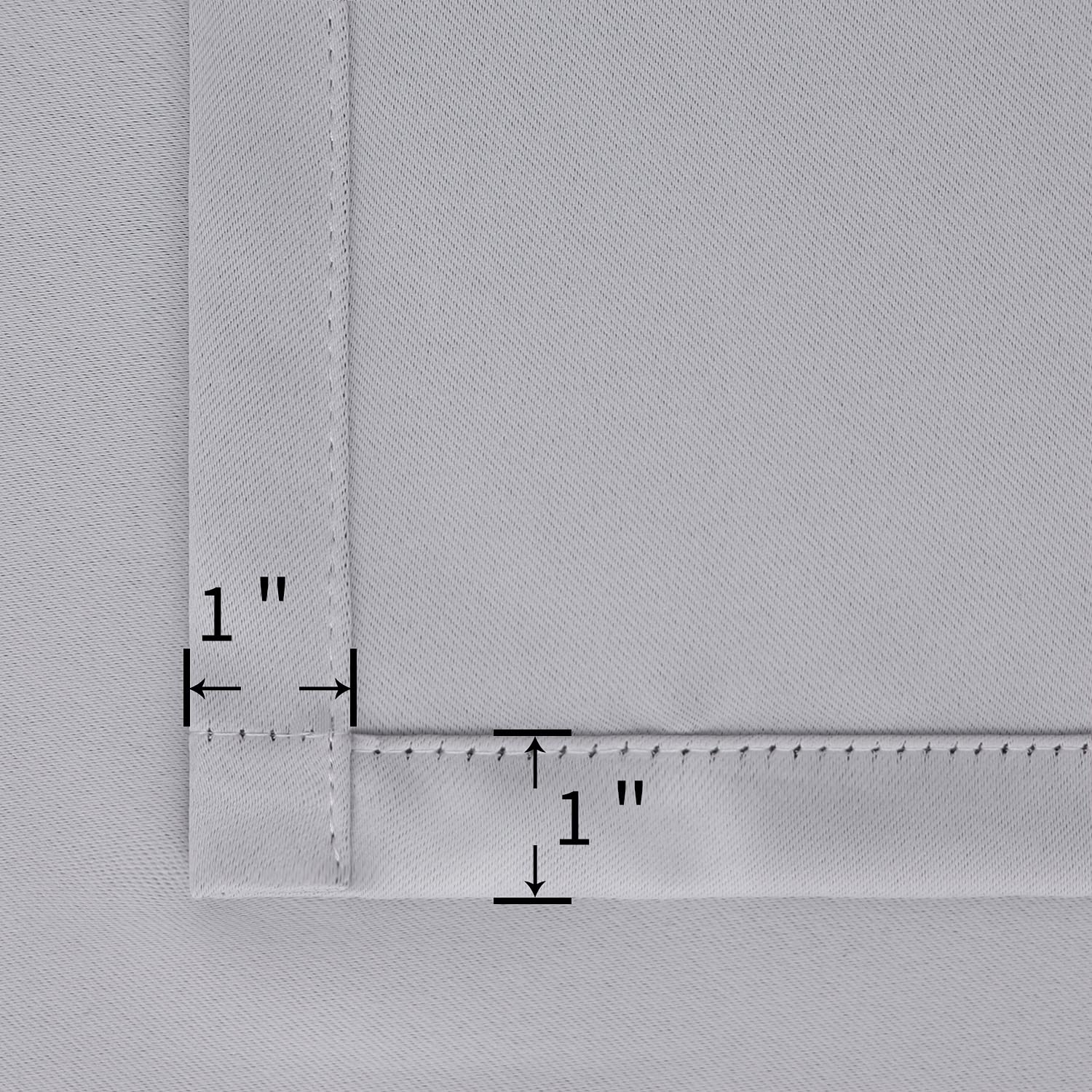 Bgment Rod Pocket And Back Tab Blackout Curtains For Bedroom - Thermal Insulated Room Darkening Curtains For Living Room, 2 Window Curtain Panels (70 X 63 Inch, Light Grey)