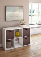 ClosetMaid 6 Cube Storage Shelf Organizer Bookshelf Engineered Wood White 30" H x 43.82" W