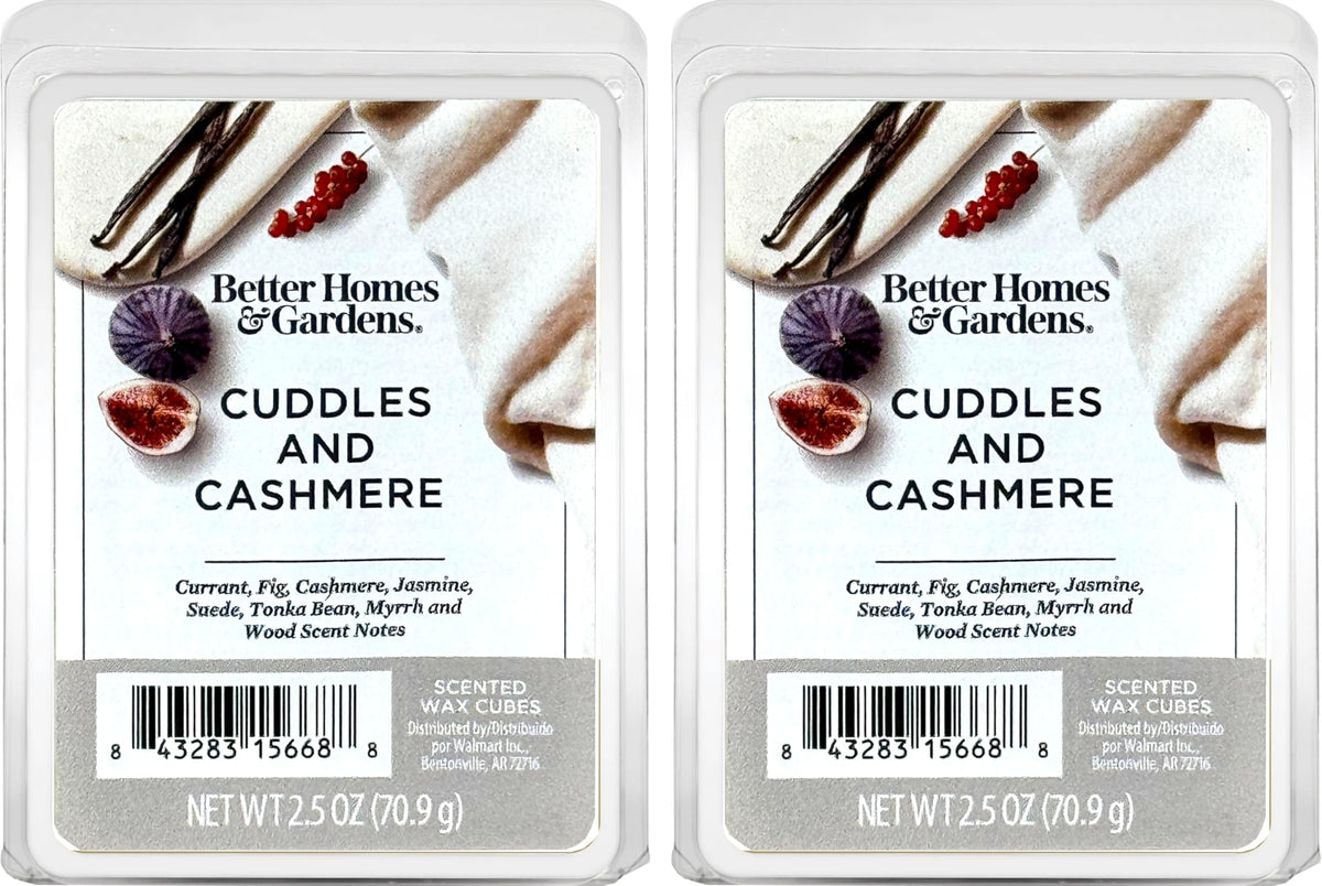 Better Homes and Gardens Scented Wax Cubes 2.5oz 2-Pack (Cuddles and Cashmere)
