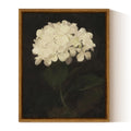 InSimSea Framed Canvas Wall Art, White Hydrangea Oil Painting Canvas Prints, Bedroom Bathroom Wall Art Kitchen Office Wall Decor
