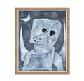 Poster Master Vintage Poster - Retro Cubism Print - Gift for Artist, Friend - Angel Applicant, Crescent Moon, Bulldog, Mask, Abs