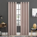 Sun Zero Soho 2-pack Blackout Energy Efficient Grommet Curtain Panel Pair, 54 x 84, Blush Pink