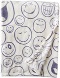 Smiley World 50 X 60 Throw Blanket