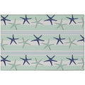 Seabreeze Sz12 Blue Coastal Rug Rectangle 5' X 7 ' 6"
