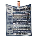 Xutapy Son In Law Blanket 60X50, Son In Law Gifts From Mother In Law, To My Son In Law Gifts, Son-In-Law Gifts Throw Blanket, Be