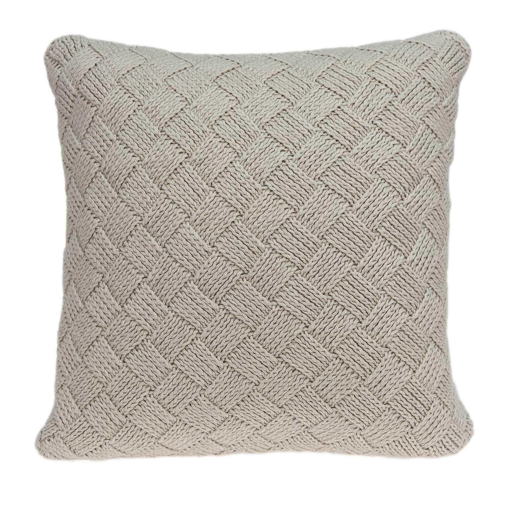 20' X 7' X 20' Charming Transitional Beige Accent Pillow Cover With Poly Insert