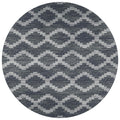 Sedona Sn9 Black Bohemian Rug Round 4' X 4'
